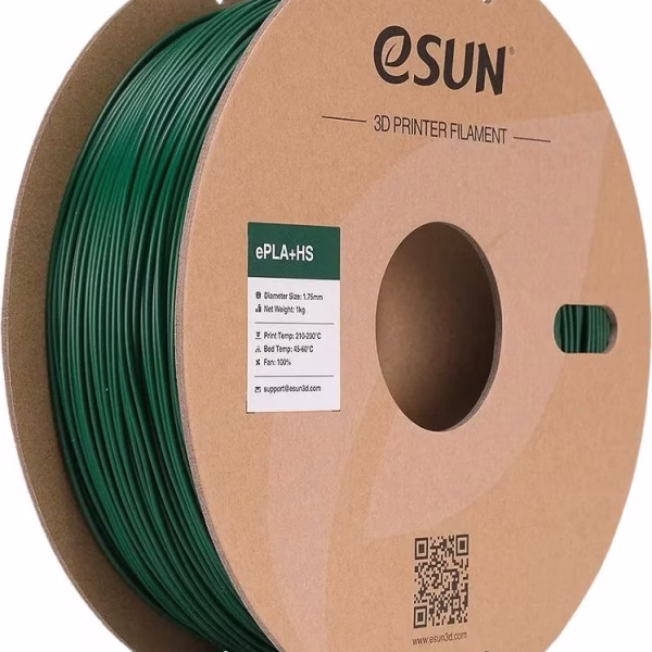 eSUN ePLA+HS TAMNO ZELENA (Pine Green) 1kg 1.75mm PaperRoll (EPLA+HS-P175PG1)