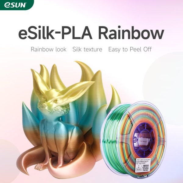 eSUN ePLA Silk RAINBOW (Rainbow) 1kg 1.75mm PaperRoll (EPLA-SILK-P175RB1)