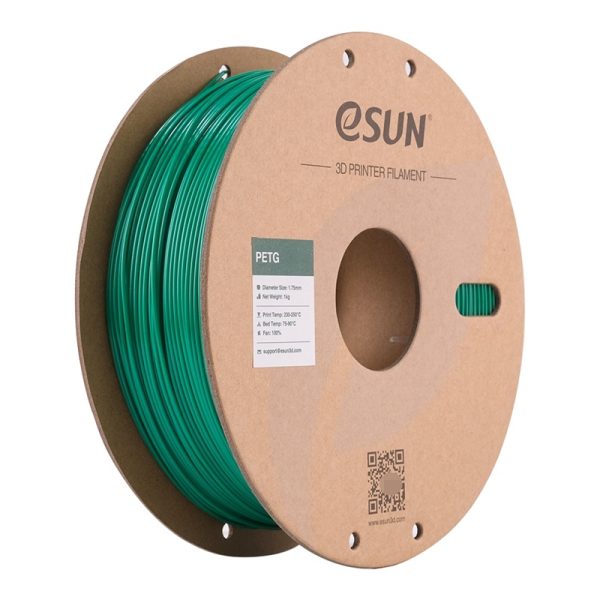 eSUN PETG ZELENA (Solid Green) 1kg 1.75mm PaperRoll (PETG-P175SG1)