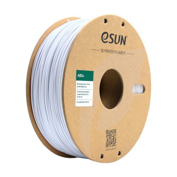 eSUN ABS+ BIJELA (Cold White) 1kg 1.75mm PaperRoll (ABS+175C-W1P1)