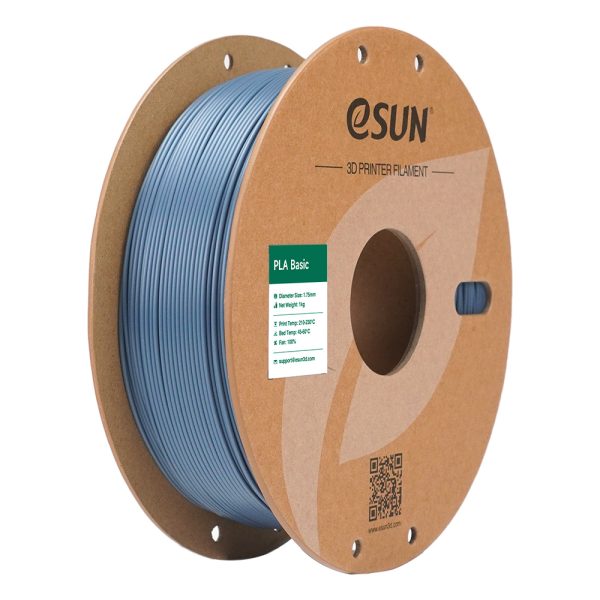 eSUN PLA Basic SIVA (Grey) 1kg 1.75mm PaperRoll (PLA-BASIC175H1P1)