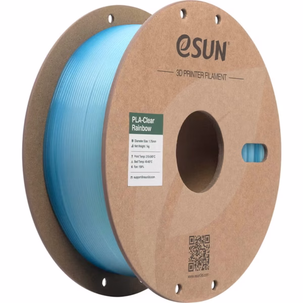 eSUN PLA Clear PLAVO-BIJELA (Translucent Blue White) 1kg 1.75mm PaperRoll (PLA-C