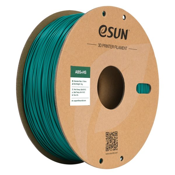 eSUN eABS+HS ZELENA (Green) 1kg 1.75mm PaperRoll (EABS+HS-P175G1)