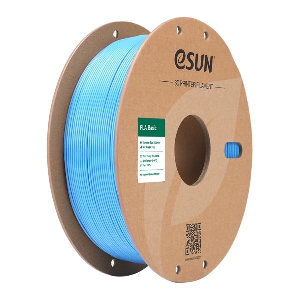 eSUN PLA Basic SVJETLO PLAVA (Light Blue) 1kg 1.75mm PaperRoll (PLA-BASIC175Q-U1
