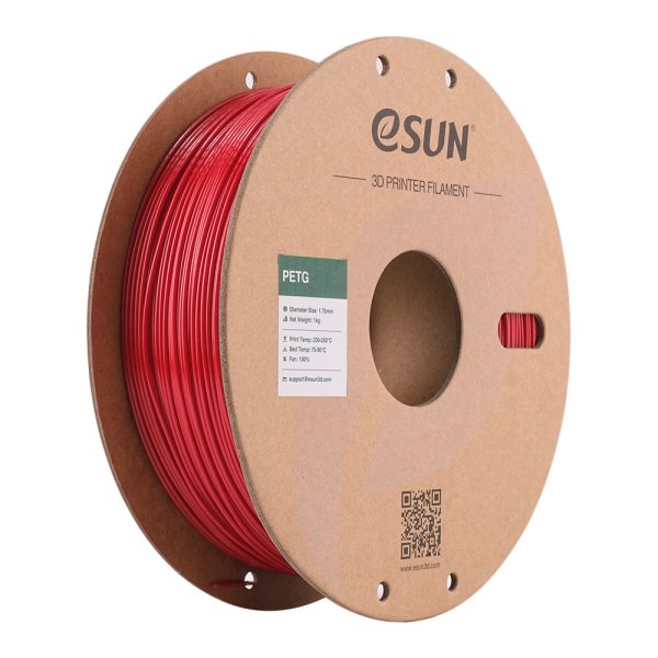 eSUN PETG CRVENA (Fire Engine Red) 1kg 1.75mm PaperRoll (PETG-P175FR1)