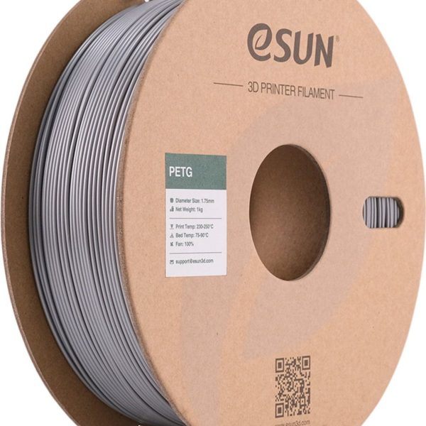 eSUN PETG SREBRNA (Silver) 1kg 1.75mm PaperRoll (PETG175S1P1)