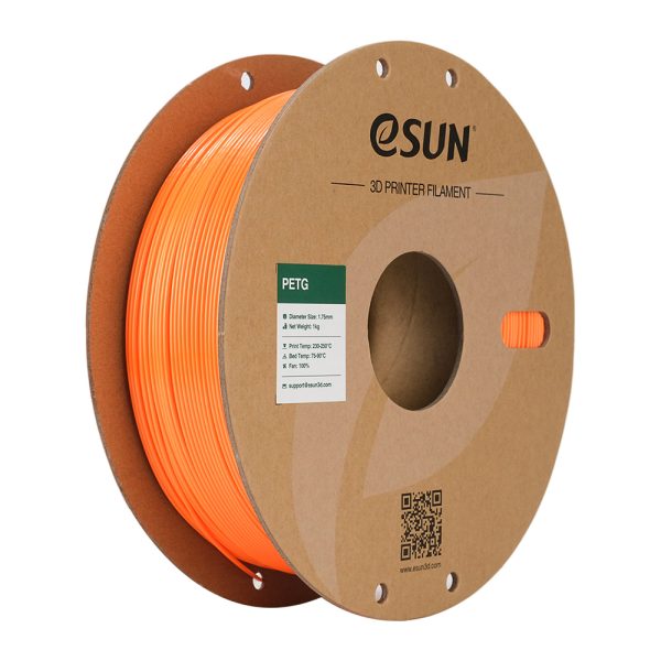 eSUN PETG NARANDŽASTA (Orange) 1kg 1.75mm PaperRoll (PETG-P175O1)