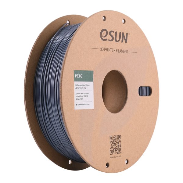 eSUN PETG SIVA (Grey) 1kg 1.75mm PaperRoll (PETG175H1P1)