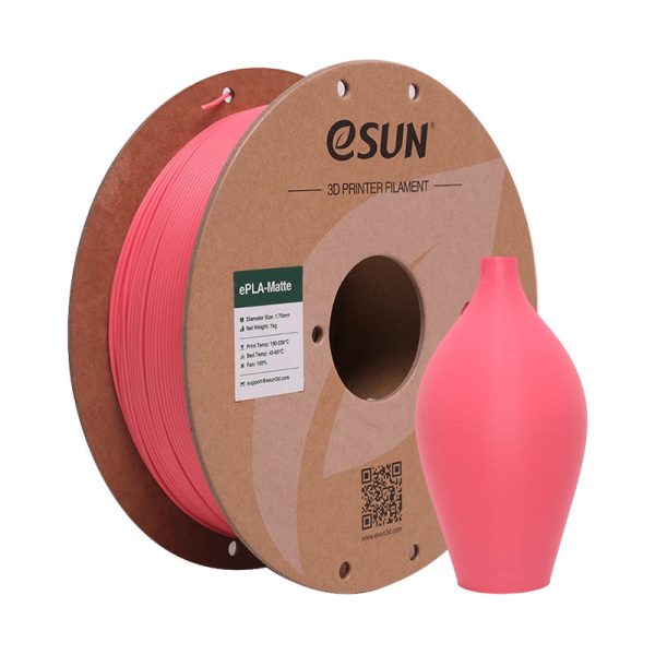eSUN ePLA Matte CRVENA (Strawberry Red) 1kg 1.75mm PaperRoll (EPLA-MATTE-P175SR1